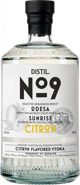 Горілка STARITSKY&LEVITSKY Distil.№9 Цитрон 38% 0.5 л